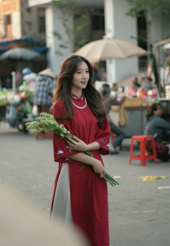 Cô gái, nữ, con gái, bạn gái, phụ nữ, học sinh, sinh viên, áo dài - Kademo (4)