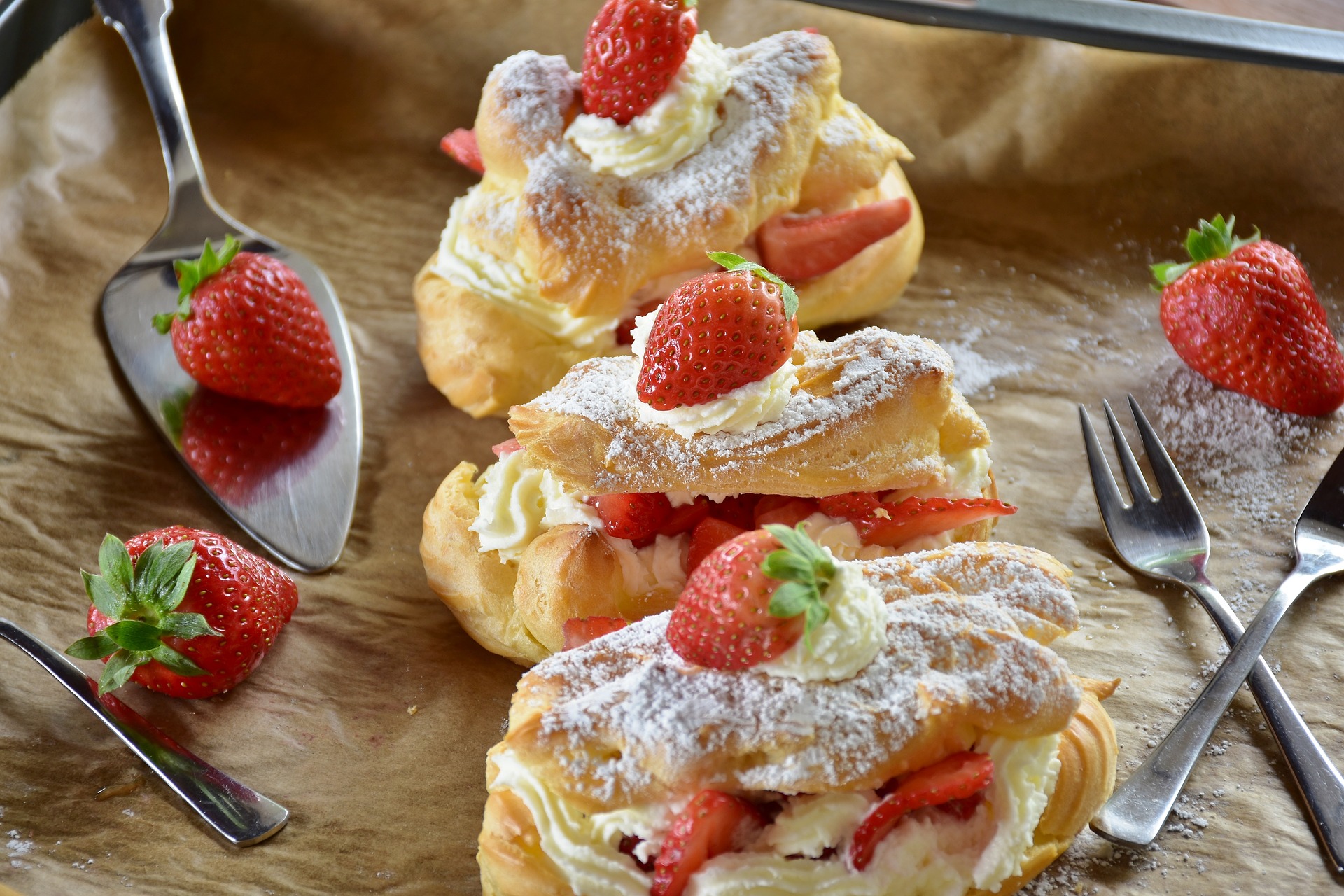 Dâu tây, bánh dâu, bánh ngọt, cake, strawberry - RitaE