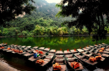 Ghe, tàu, thuyền phao, sông nước, Việt Nam - 12019