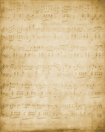 Giấy, paper, vintage, giấy nhạc, âm nhạc, music nền, background - ArtsyBee