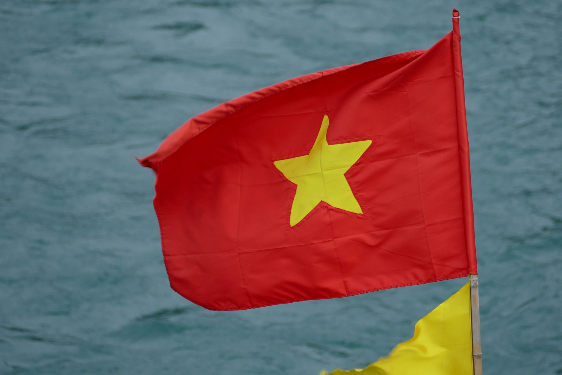 Lá cờ, cờ, biển, Việt Nam, Viet Nam - falco