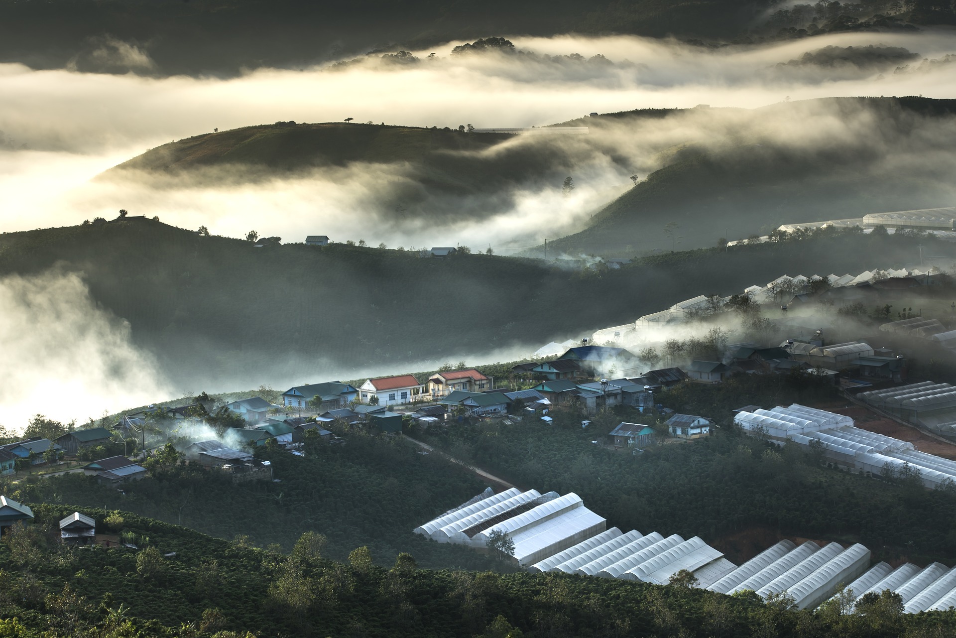 Đà Lạt, Núi, mây, săn mây, nhà kính, Việt Nam - Quangpraha