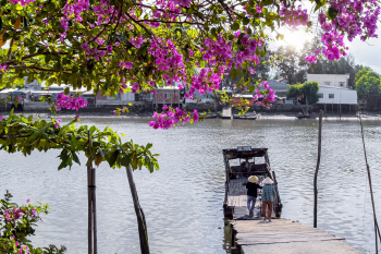 Miền tây, sông, bến đò, đò, An Giang, Việt Nam, Viet  Nam