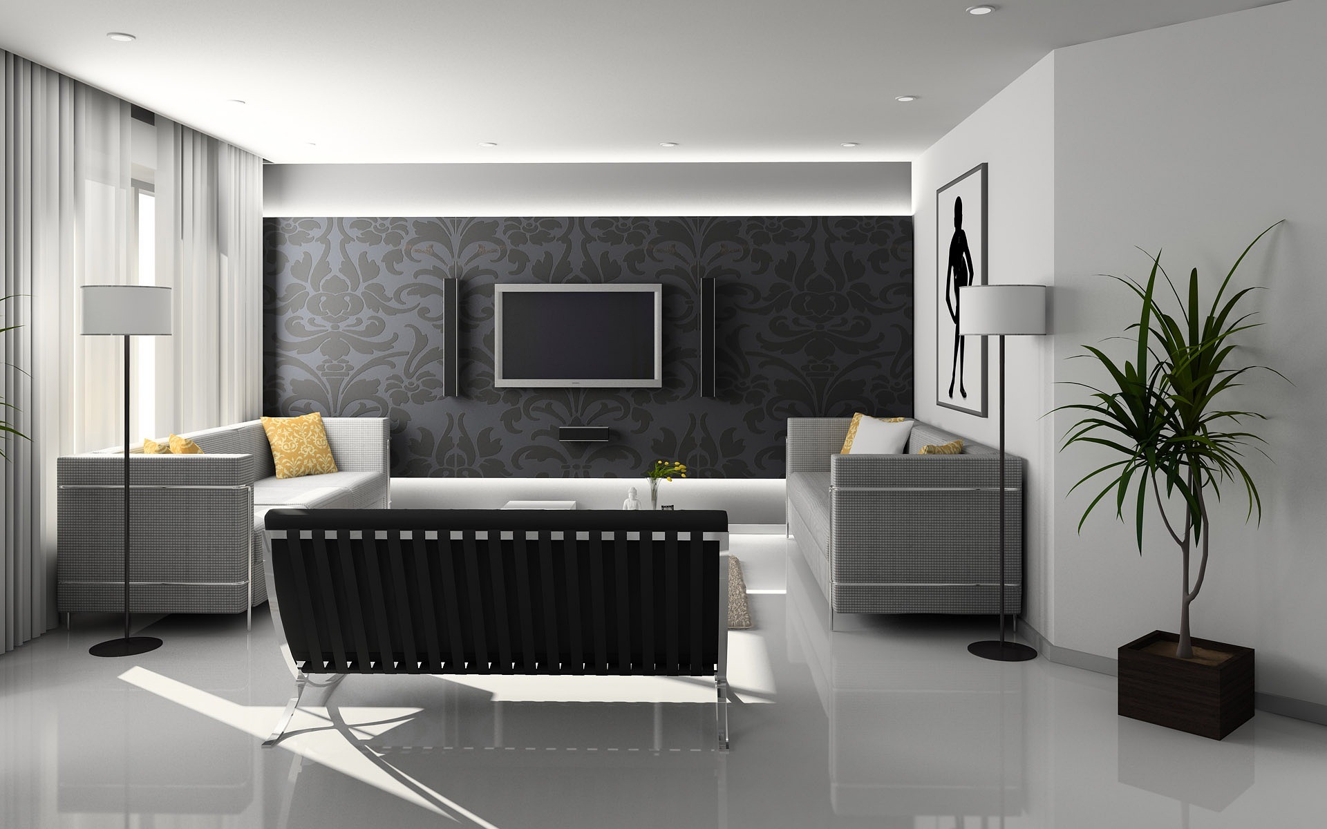 Phòng khách, nội thất, nhà, house, home, furniture - diegodiezperez123