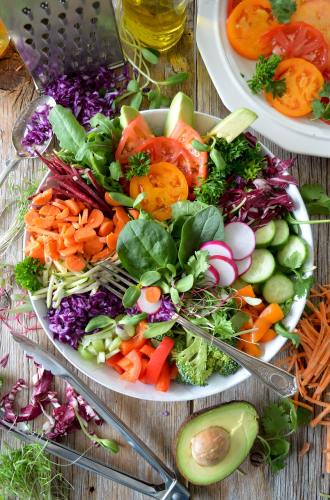 Rau củ, qua xanh, salad, rau trộn, thực phẩm sạch, ăn kiêng - Zahra474