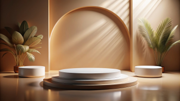 Sân khấu, bục đỡ, bục, bệ đỡ, bệ, podium, trang trí, decor, gỗ, màu nâu, brown -faraindahouse (2)