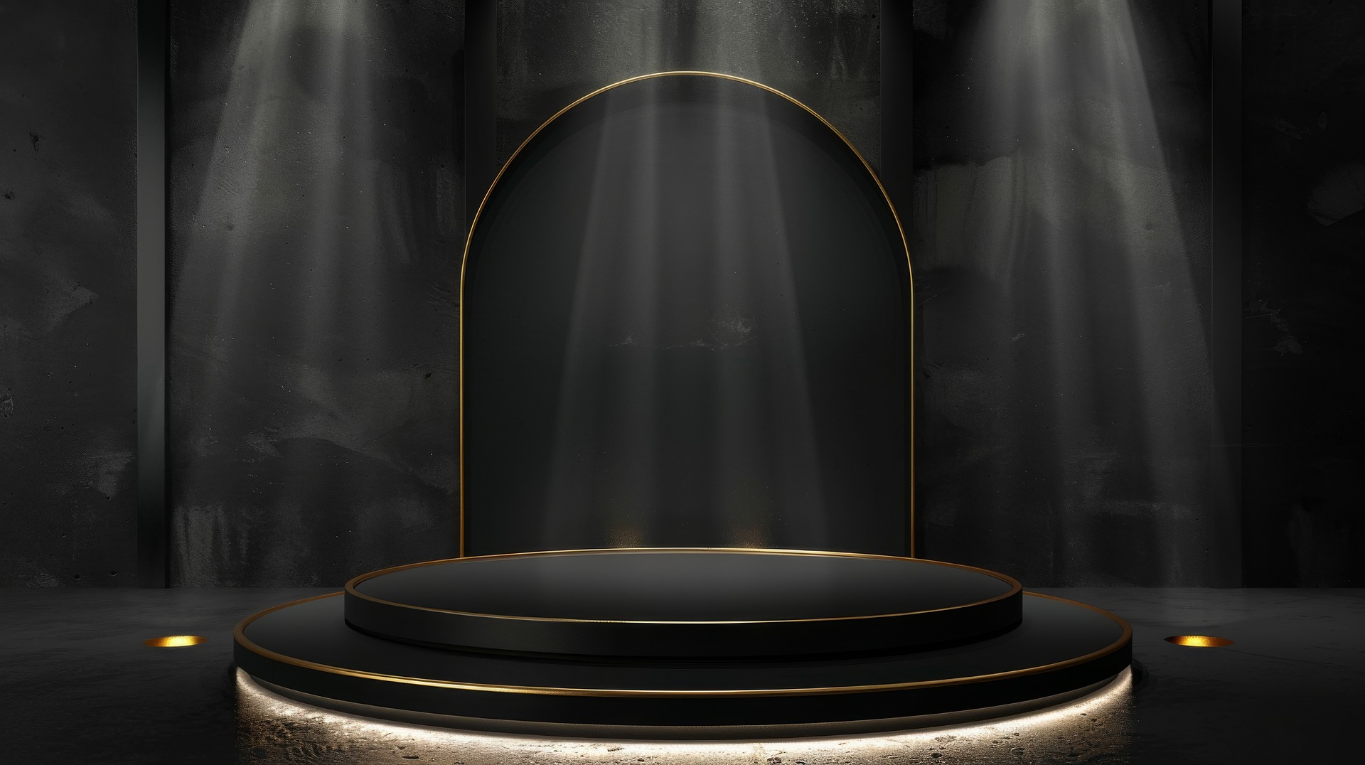 Sân khấu, bục đỡ, bục, bệ đỡ, bệ, podium, trang trí, decor, màu đen, black - (1)