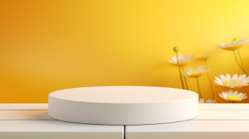 Sân khấu, bục đỡ, bục, bệ đỡ, bệ, podium, trang trí, decor, màu vàng, yellow - AstralEmber