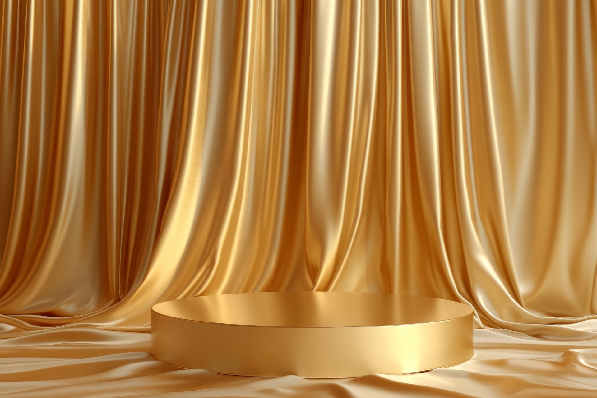 Sân khấu, bục đỡ, bục, bệ đỡ, bệ, podium, trang trí, decor, vàng, yellow -TungArt7