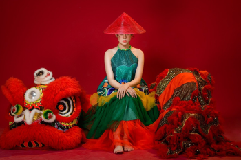 Tết, xuân, cô gái, con gái, phụ nữ, nữ, áo yếm, trang phục, Việt Nam - LeQuocHuy36
