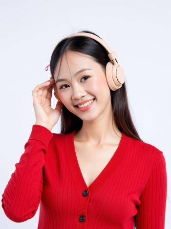 Con gái, nữ, girl, tai nghe, sinh viên, quảng cáo, Việt Nam 11