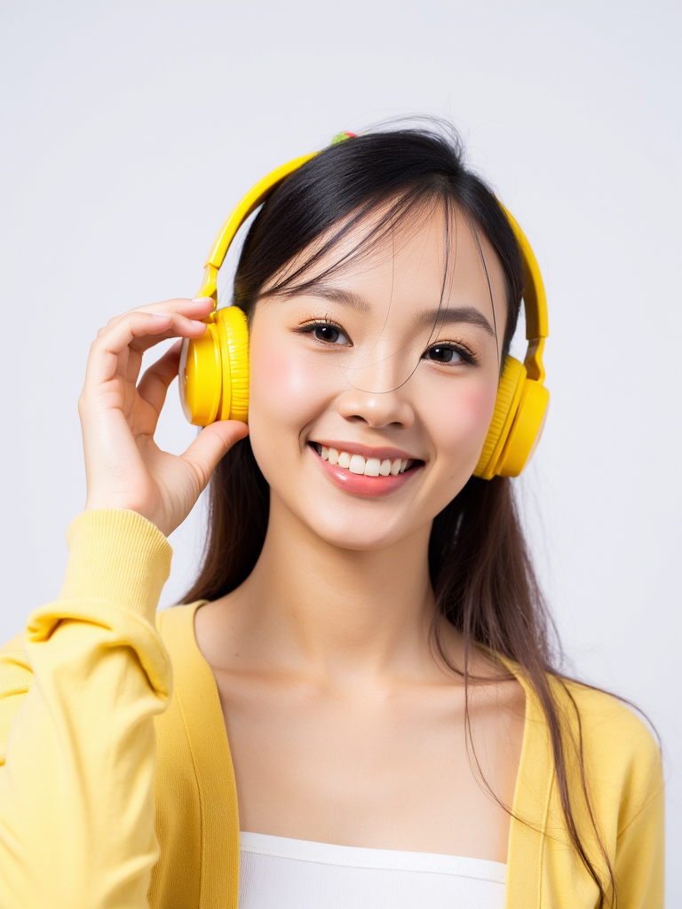 Con gái, nữ, girl, tai nghe, sinh viên, quảng cáo, Việt Nam 24