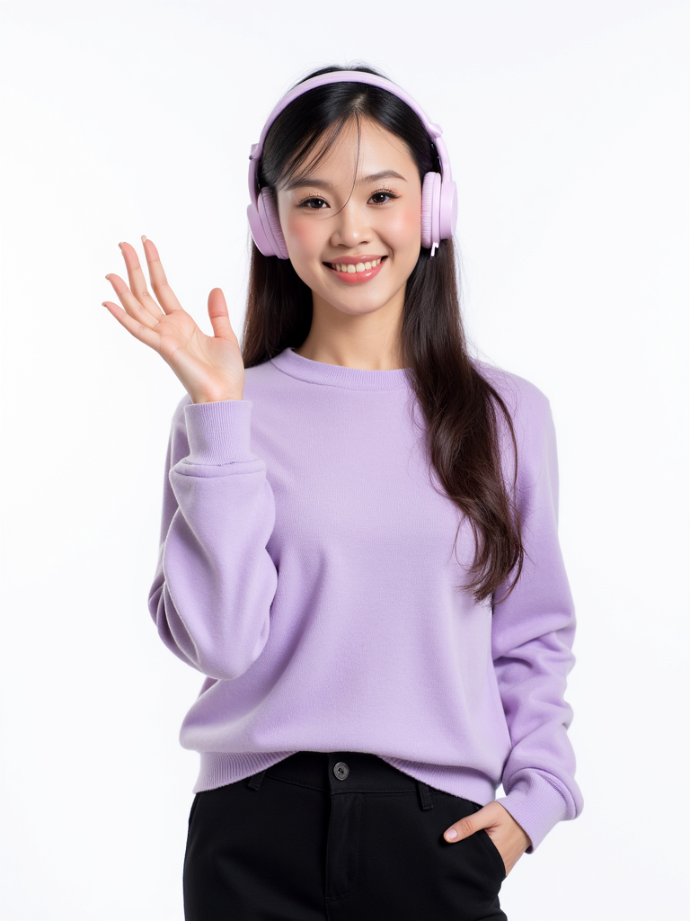 Con gái, nữ, girl, tai nghe, sinh viên, quảng cáo, Việt Nam 34