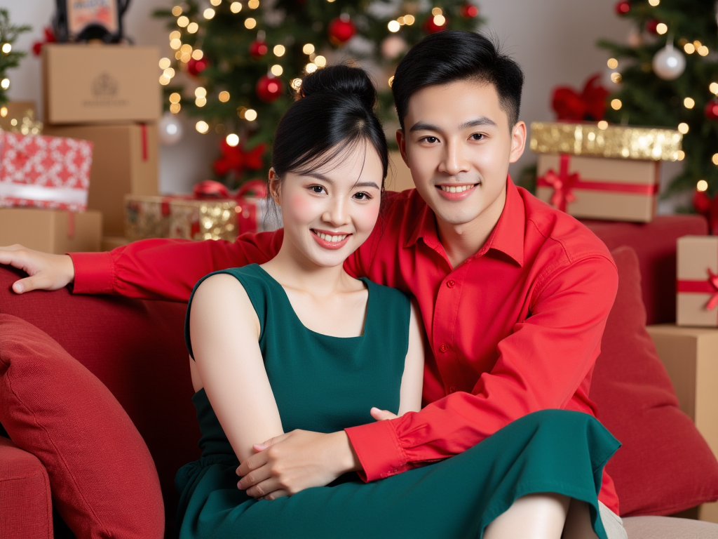 Cặp đôi, couple, con trai, con gái, girl, boy, giáng sinh, christmas, Việt Nam 1