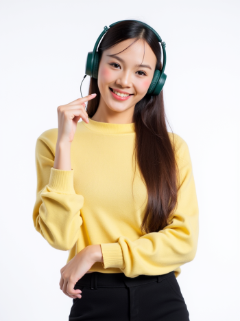 Con gái, nữ, girl, tai nghe, sinh viên, quảng cáo, Việt Nam 14