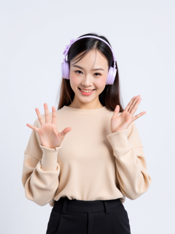 Con gái, nữ, girl, tai nghe, sinh viên, quảng cáo, Việt Nam 41
