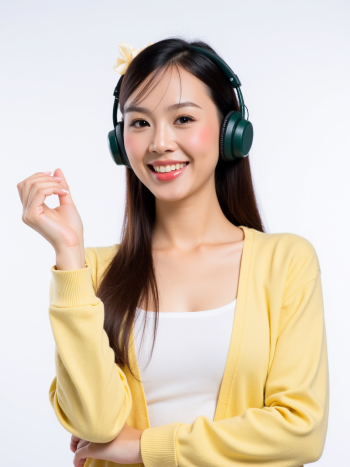 Con gái, nữ, girl, tai nghe, sinh viên, quảng cáo, Việt Nam 16