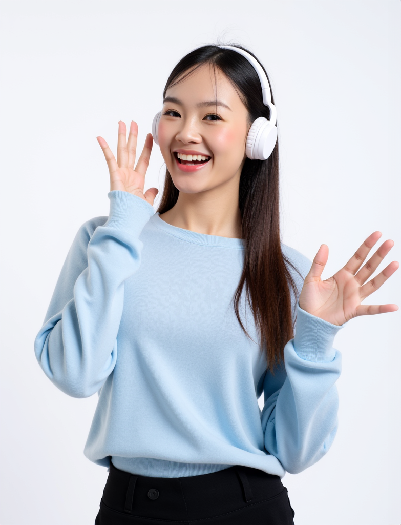 Con gái, nữ, girl, tai nghe, sinh viên, quảng cáo, Việt Nam 28