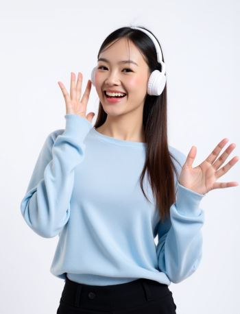 Con gái, nữ, girl, tai nghe, sinh viên, quảng cáo, Việt Nam 28