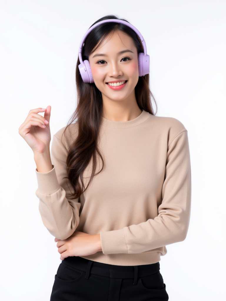 Con gái, nữ, girl, tai nghe, sinh viên, quảng cáo, Việt Nam 40