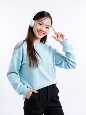 Con gái, nữ, girl, tai nghe, sinh viên, quảng cáo, Việt Nam 26