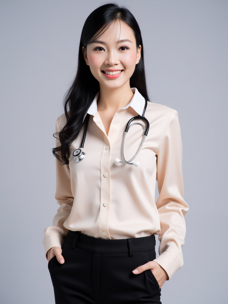 Con gái, nữ, girl, bác sĩ, doctor, quảng cáo, Việt Nam 20