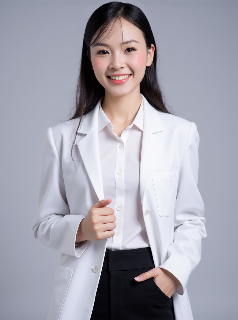 Con gái, nữ, girl, bác sĩ, doctor, quảng cáo, Việt Nam
