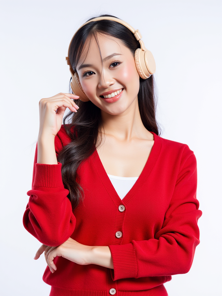 Con gái, nữ, girl, tai nghe, sinh viên, quảng cáo, Việt Nam 12