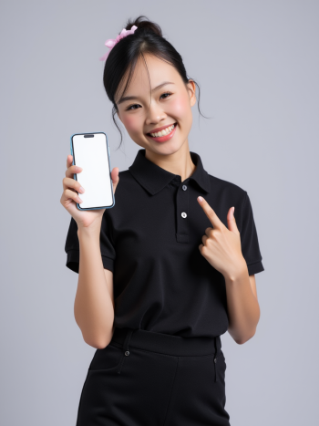 Con gái, cô gái, nữ, girl, văn phòng, cầm điện thoại, quảng cáo, Việt Nam 3