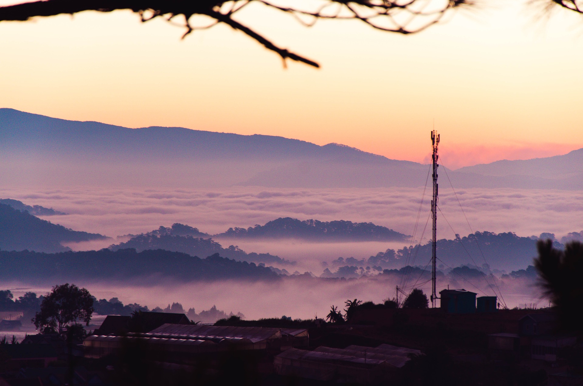  Lạt, sương mù, núi, moutain - Sanshiro