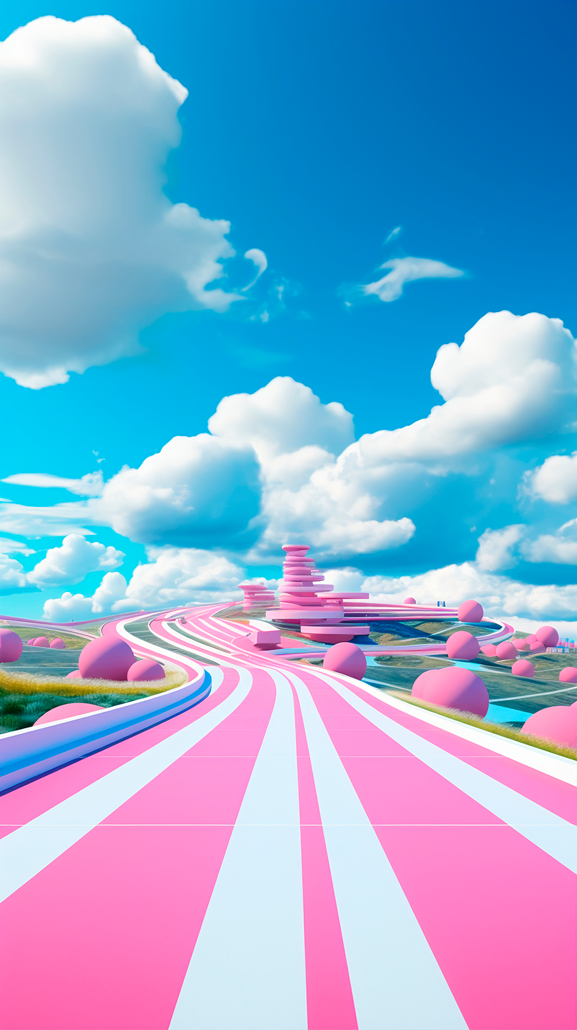 Hình nền, nền, background, màu hồng, pink, quảng cáo, con đường, road, Ai
