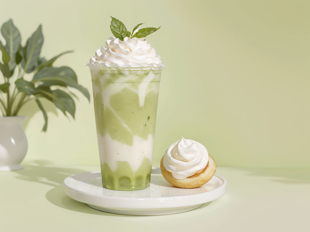 Đá xay, nước uống, drink, kem, ice cream, matcha 1