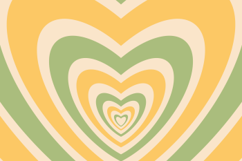 Hình nền, trái tim, heart, hình nền trái tim, y2k, retro, pink yellow, green