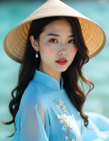 Con gái, cô gái, nữ, áo dài, trang phục truyền thống, Việt Nam 2