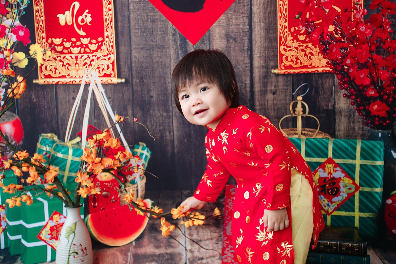 Em bé, con nít, trẻ em, con gái, girl, áo dài, Tết, Việt Nam - bongbabyhousevn 2