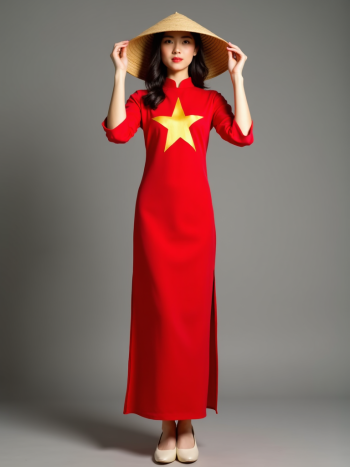Cô gái, con gái, girl, Việt Nam, áo dài, truyền thống, lá cờ Việt Nam