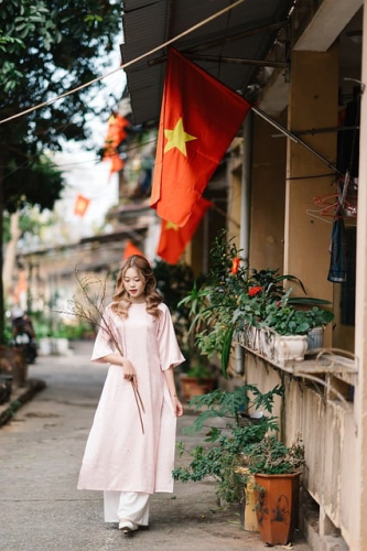 Cô gái, con gái, girl, Việt Nam, áo dài, truyền thống, dễ thương, cute -  Chuotanhls (63)