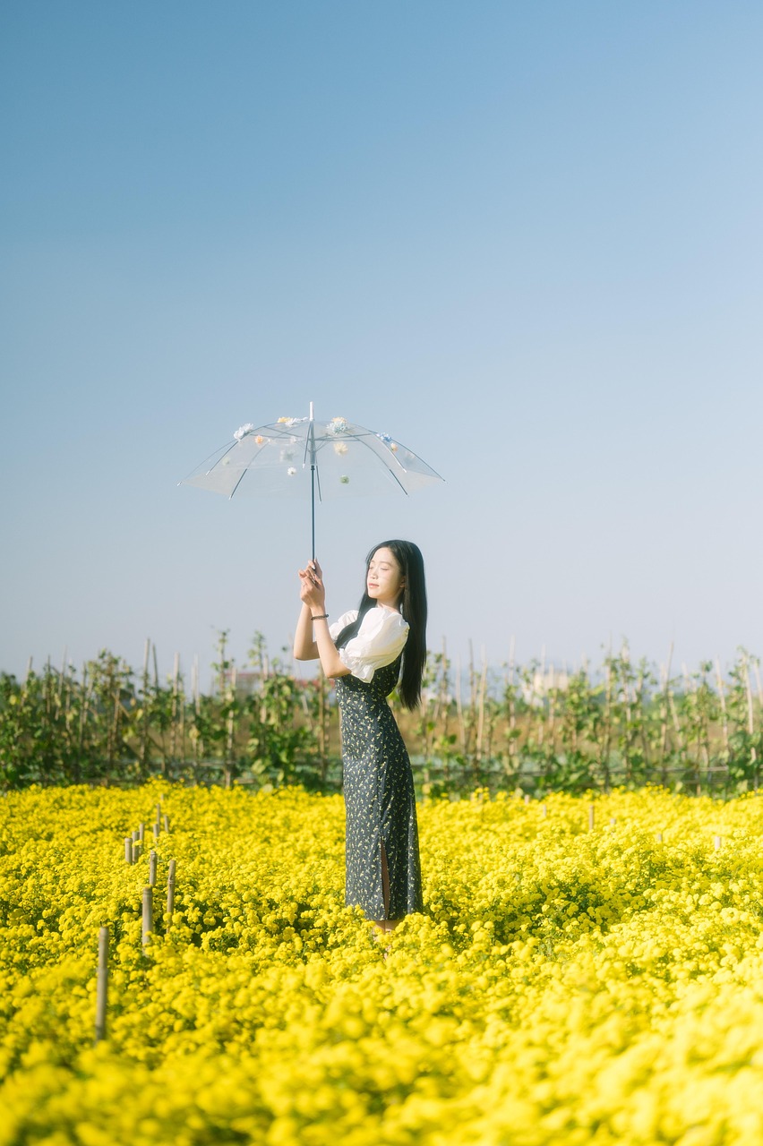 Cô gái, con gái, girl, Việt Nam, dễ thương, cute, hoa cải vàng, cải vàng - Chuotanhls (83)