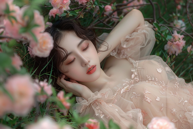 Cô gái, con gái, girl, Việt Nam, dễ thương, cute, hoa, flower -EvaMichalkova 1