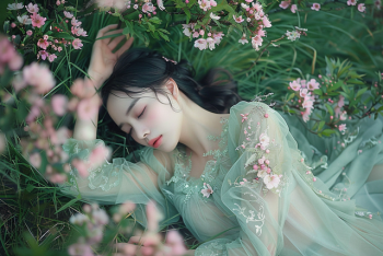 Cô gái, con gái, girl, Việt Nam, dễ thương, cute, hoa, flower -EvaMichalkova (2)
