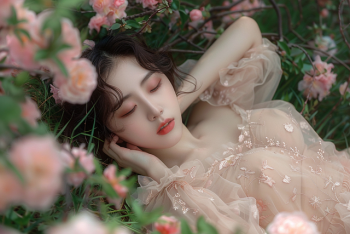 Cô gái, con gái, girl, Việt Nam, dễ thương, cute, hoa, flower -EvaMichalkova 1