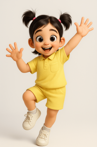 Con gái, girl, em bé, trẻ em, baby, thiếu nhi, quảng cáo, nhảy, jump 19