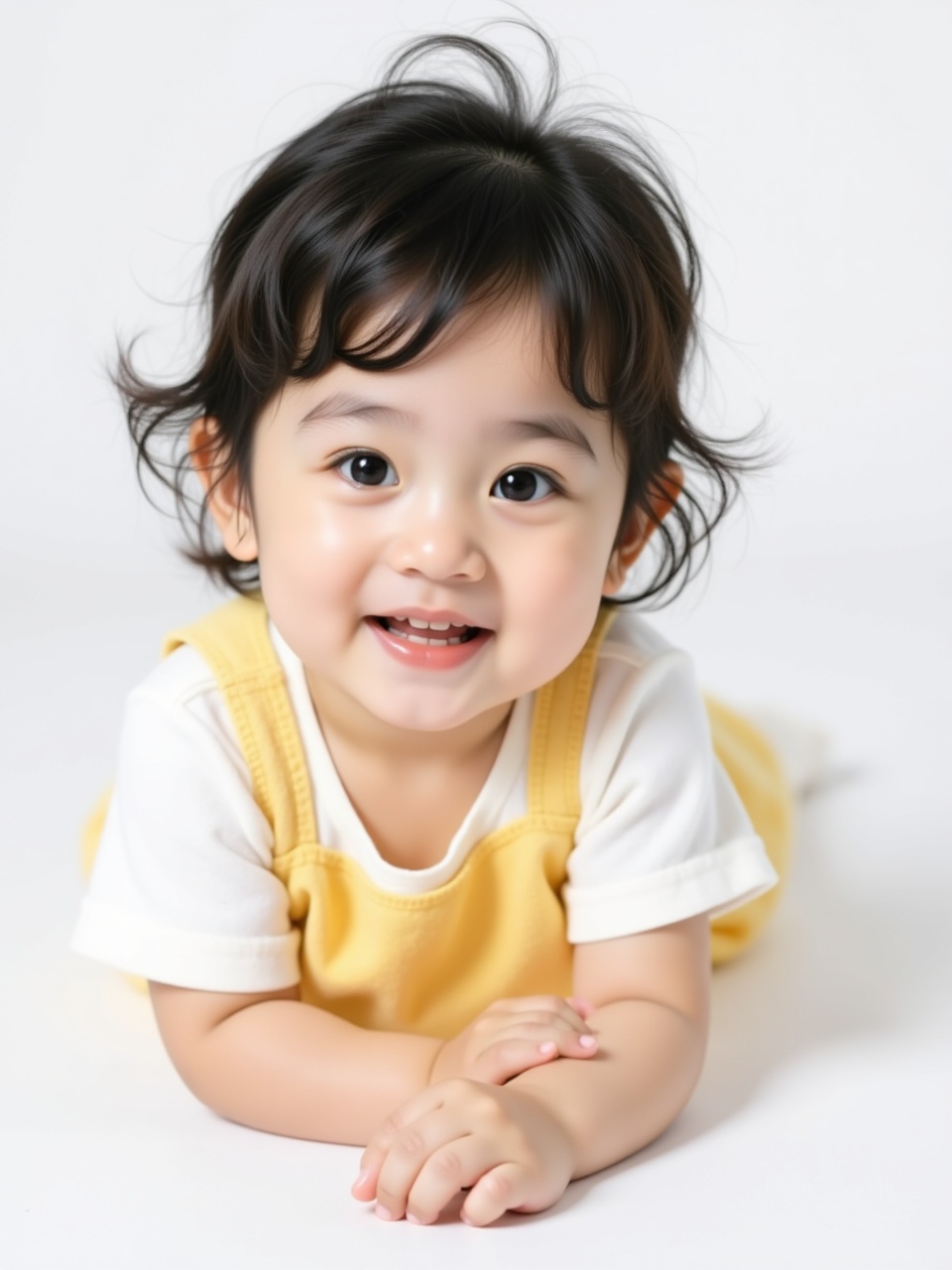 Em bé, trẻ em, con gái, girl, đang nằm, nằm, vui vẻ 5