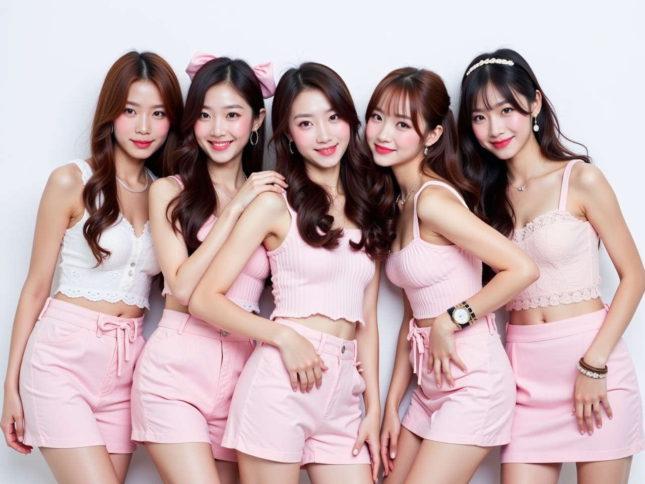 Con gái, cô gái, nữ, nhóm, tập thể, team, group, quảng cáo, model, người mẫu 1
