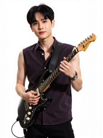 Con trai, nam, boy, nhạc sĩ, đàn, guitar, người mẫu, model 3