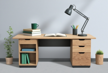 Bàn học, table, desk, bàn, bàn ghế, kệ, nội thất 7