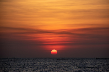 Hoàng hôn, sunset, chiều, biển, sea, hình nền, nền, background - Pexels