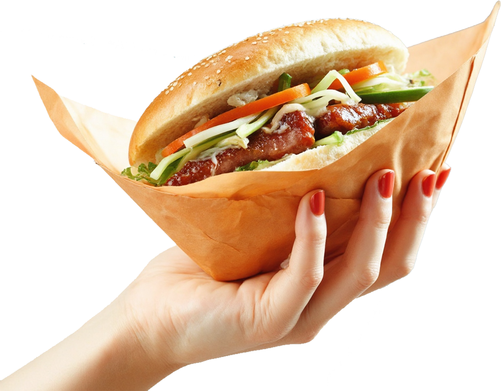 Bánh mì, bánh mì thịt, bánh mì Việt Nam, bàn tay, hand, ẩm thực, thực phẩm, food, F&B 1