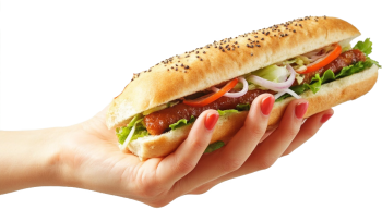 Bánh mì, bánh mì thịt, bánh mì Việt Nam, bàn tay, hand, ẩm thực, thực phẩm, food, F&B 2