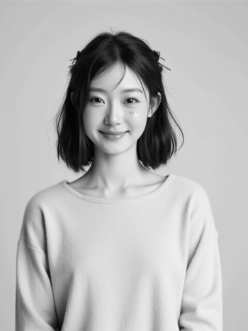 Con gái, cô gái, girl, nhân viên, worker, black and white, B&W